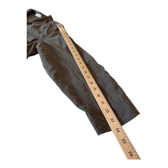 Babaton 2XL Utility Shirt Jacket Olive Green Tencel Lyocell Oversized Aritizia - Picture 6 of 13